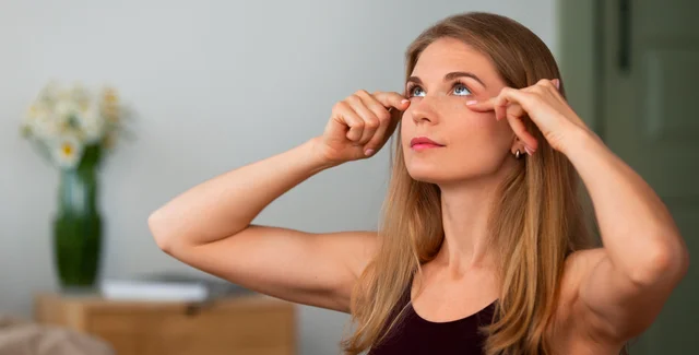 Persona con expresión relajada mirando por la ventana durante una pausa de trabajo